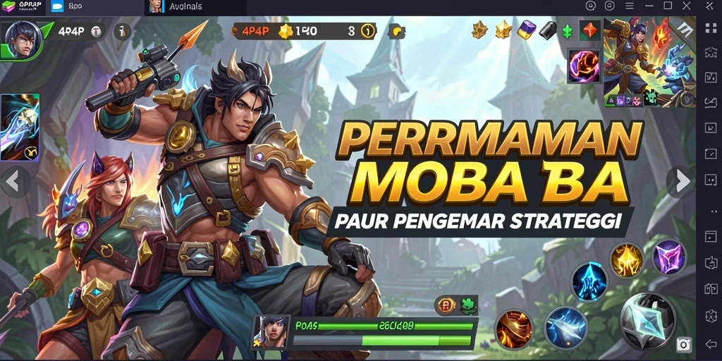 Screenshot gameplay dari 4P4P yang menampilkan aksi pertempuran tim.