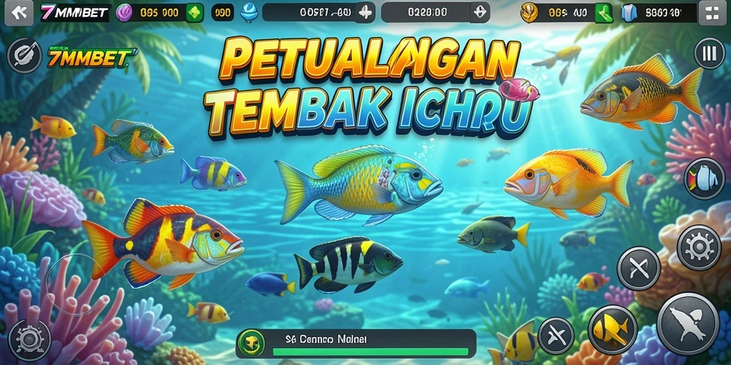 Screenshot utama menampilkan aksi seru Tembak Ikan dalam 7MMBET.