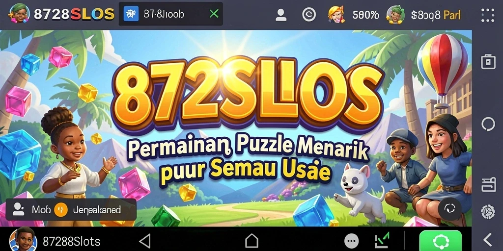 Screenshot gameplay 8728SLOTS menampilkan tantangan puzzle yang seru.
