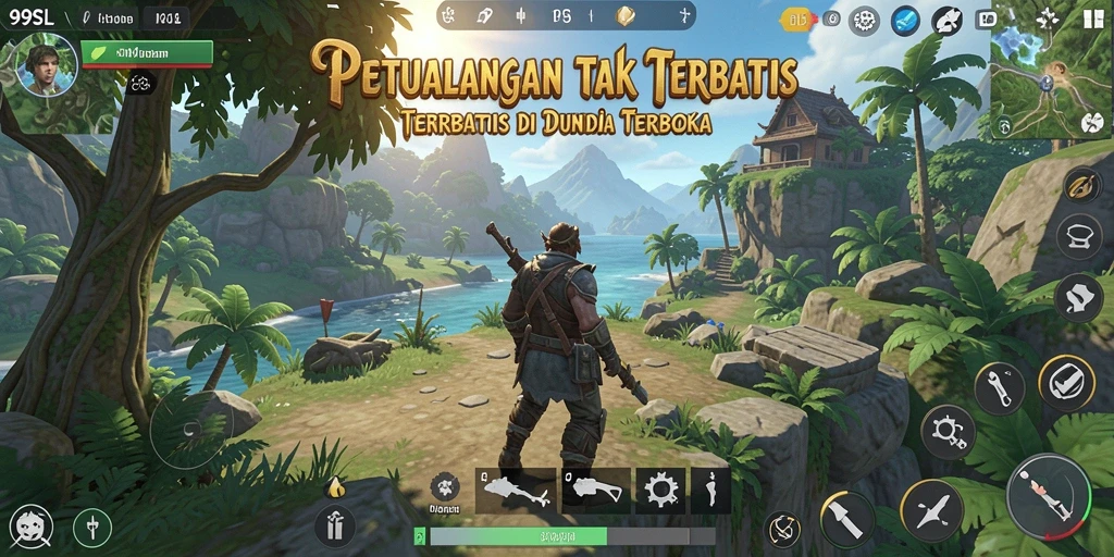 Tampilan gameplay menakjubkan di dunia terbuka 99SL.