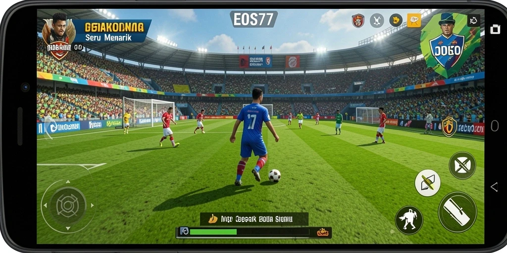 Tampilan dinamis permainan sepak bola EOS77 yang mendebarkan.