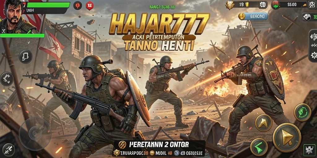 Tampilan aksi mendebarkan dari gameplay HAJAR777 yang dinamis.
