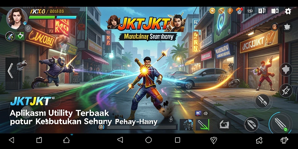 Tampilan antarmuka aplikasi JKTJKT yang sederhana dan fungsional.