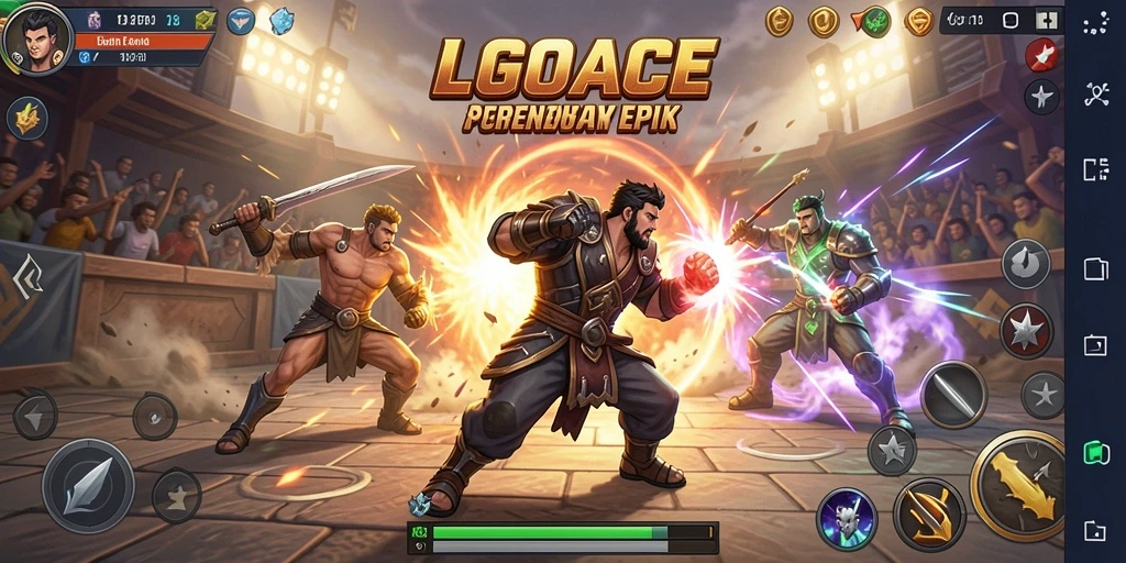 LGOACE menampilkan pertarungan seru dengan karakter beragam dan grafis memukau.