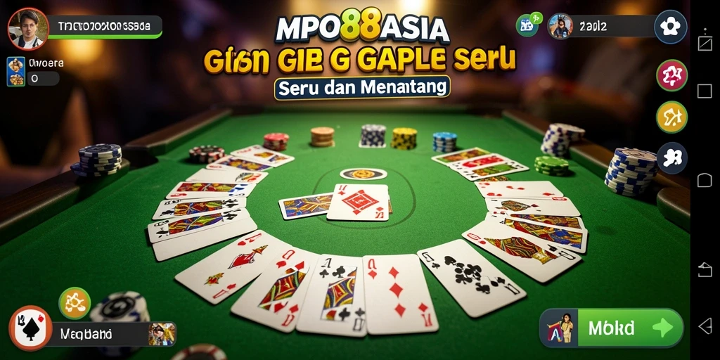 Screenshot MPO88ASIA menampilkan momen seru permainan Gaple.