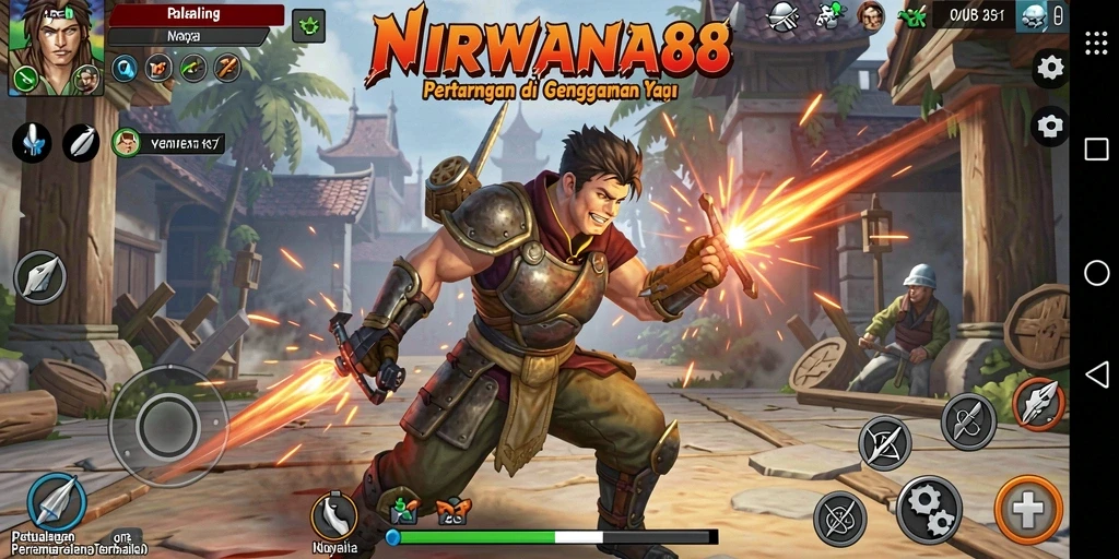 Tampilan pertarungan seru dalam NIRWANA88 yang memukau