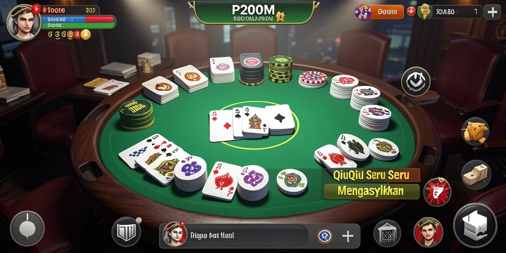 Tampilan gameplay seru QiuQiu di P200M yang memikat.