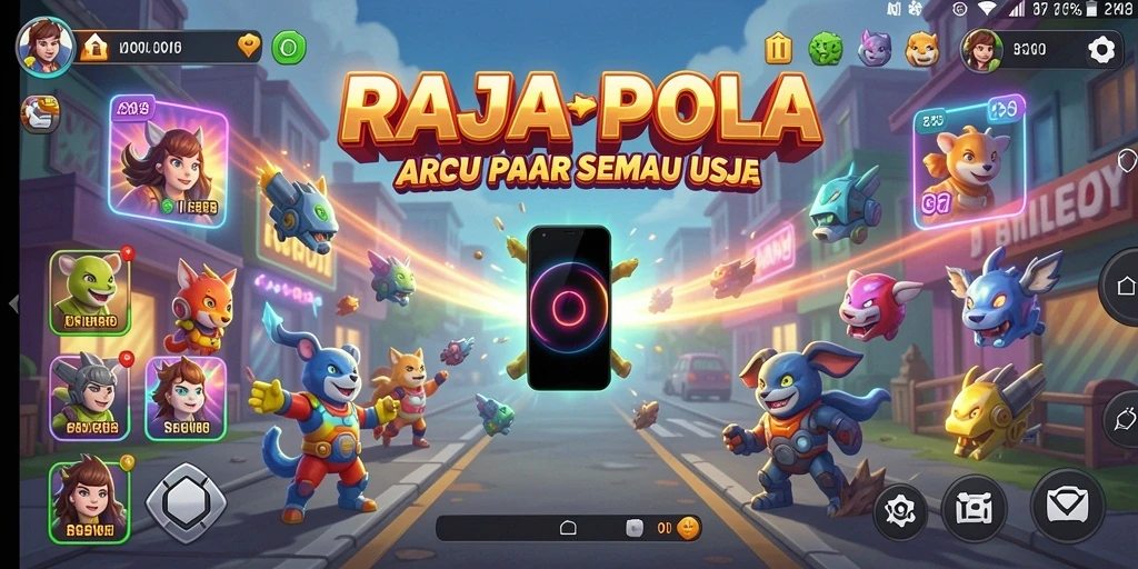 Screenshot utama RAJAPOLA dengan gameplay yang penuh aksi dan tantangan.
