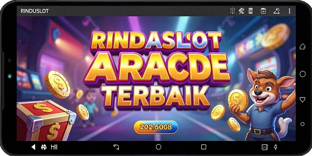 Tampilan gameplay menarik dari RINDUSLOT dengan mesin slot penuh warna.