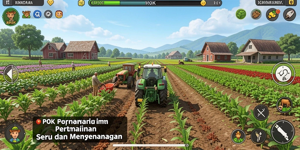 Tangkapan layar RPOK menunjukkan pengalaman berkebun yang menyenangkan dan interaktif.