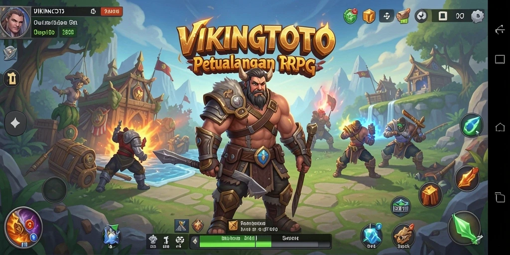 Tampilan layar gameplay VIKINGTOTO yang mendebarkan dan interaktif.