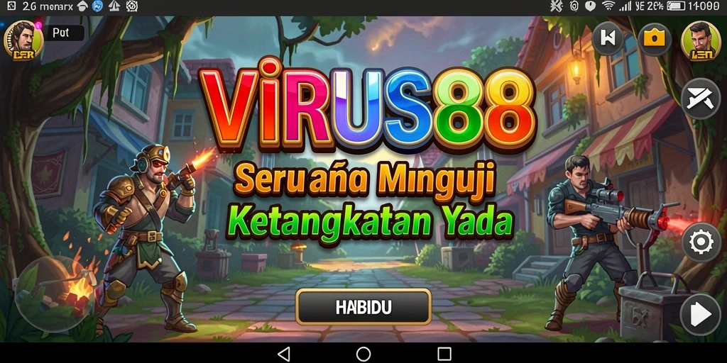 Tampilan gameplay seru dan menantang dari VIRUS88.